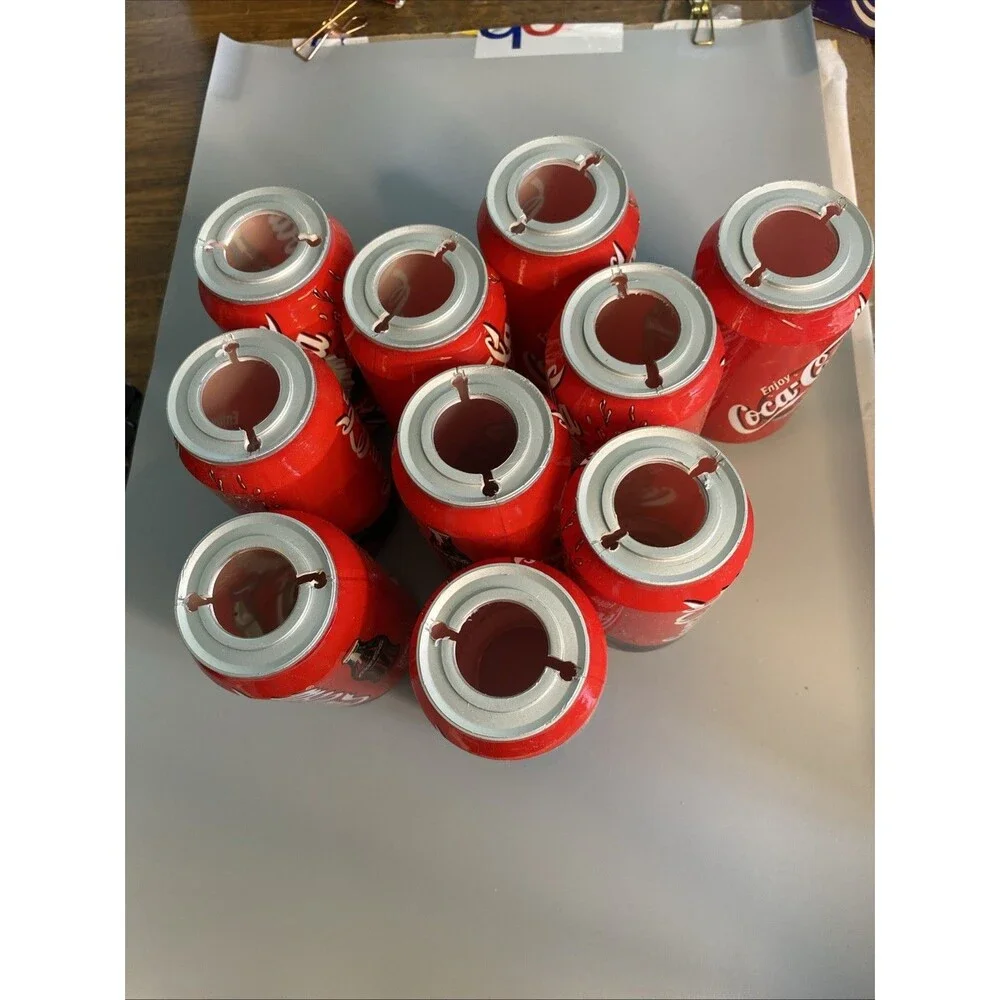 10 Vintage Coca-Cola Blow Mold String Lights Camper Outdoor Advertising w Box
